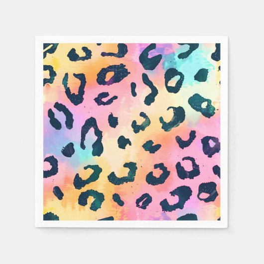 Modern Safari Oerwoud print Patroon Verjaardagsfee Servet (Voorkant)