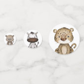 Modern Safari Wilde Oerwouden Partij Confetti (Voorkanten)