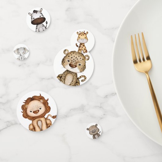 Modern Safari Wilde Oerwouden Partij Confetti (Groep)