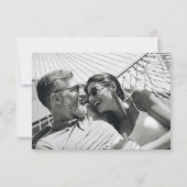 Modern Sage Blauwgroen groene geometrische chique  Save The Date (Achterkant)