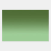 Modern Sage en Forest Green Gradient Inpakpapier Vel (Voorkant 2)