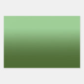 Modern Sage en Forest Green Gradient Inpakpapier Vel (Voorkant)