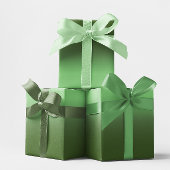 Modern Sage en Forest Green Gradient Inpakpapier Vel