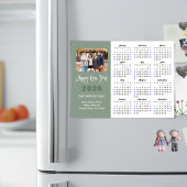 Modern Sage Green 2025 Kalender Familie Magnetisch