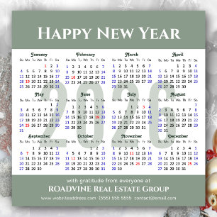 Modern Sage Green 2025 Kalender Zakelijk Magnetisc