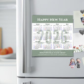 Modern Sage Green 2026 Kalender Zakelijk Magnetisc