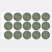 Modern Sage Green Body & Bad Product Waterdicht Labels (Vel)