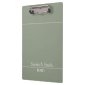 Modern Sage Green Business Office Name Custom   Klembord (Links)