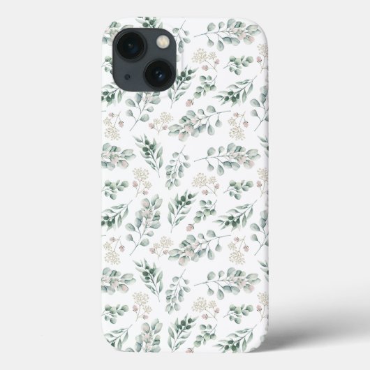 Modern Sage Green Eucalyptus Case-Mate iPhone Case (Achterkant)