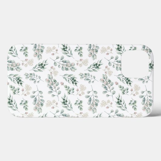 Modern Sage Green Eucalyptus Case-Mate iPhone Case (Achterkant (horizontaal))