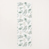 Modern Sage Green Eucalyptus Yogamat (Achterkant)