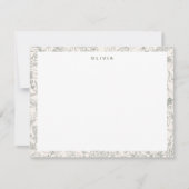 Modern Sage Green Flowers Herbs Boho Pattern Notitiekaartje (Voorkant)