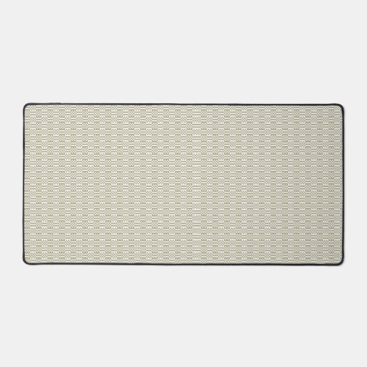 Modern Sage Green Geometric Large Desk Mat (Voorkant)