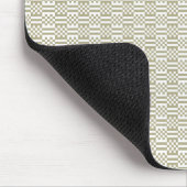 Modern Sage Green Geometric Pattern Mouse Pad Muismat (Hoek)