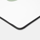 Modern Sage Green gepersonaliseerd monogram en naa Bureaumat (Hoek)