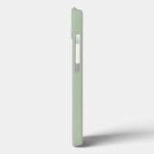 Modern Sage Green gepersonaliseerd monogram en naa Case-Mate iPhone Case (Achterkant / Links)