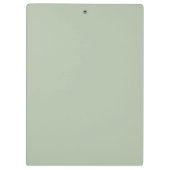 Modern Sage Green gepersonaliseerd monogram en naa Klembord (Achterkant)