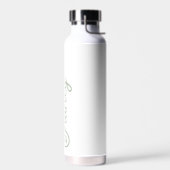 Modern Sage Green gepersonaliseerd monogram en naa Waterfles (Links)