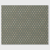 Modern Sage Green Gold Pattern Cadeaupapier (Vlak)