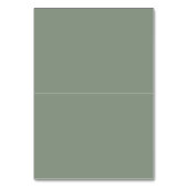 Modern Sage Green Minimal Leaves Place Card Kaart (Achterkant)