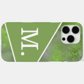 Modern Sage Green Monogram Case-Mate iPhone Case (Achterkant (horizontaal))