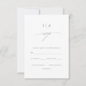 Modern Sage Green Monogram Wedding Rsvp (Voorkant)
