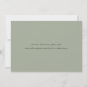 Modern Sage Green Photo Collage Save The Date (Achterkant)