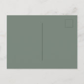 Modern Sage Green Roos Gold Star Merry kerst Briefkaart (Achterkant)
