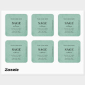 Modern Sage Green Rustic Label (Vel)