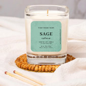 Modern Sage Green Rustic Label