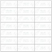 Modern Sage Green Script Botanical Guest Address Sticker (Voorkant)