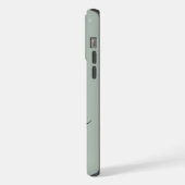 Modern Sage Green Script Monogram iPhone Hoesje (Linkerkant)