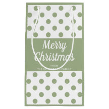 Modern Sage Green Script Vrolijk kerstfeest