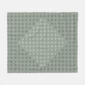 Modern Sage Green Simple Abstract Fleece Deken (Voorkant (Horizontaal))