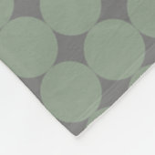Modern Sage Green Simple Abstract Fleece Deken (Hoek)