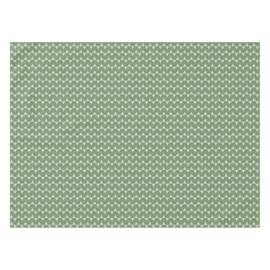 Modern Sage Green Triangle Christmas Geometric  Tafelkleed (Voorkant (Horizontaal))