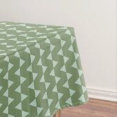 Modern Sage Green Triangle Christmas Geometric  Tafelkleed (Voorbeeld)