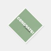 Modern Sage Green Typography Congrats Retiree Servet (Hoek)