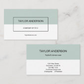 Modern Sage Green Visitekaartje (Voorkant / Achterkant)