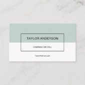 Modern Sage Green Visitekaartje (Voorkant)