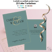 Modern Sage Green Wedding Invitation Kaart