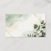 Modern Sage Green Wedding Invitation | Minimalist  Informatiekaartje (Achterkant)