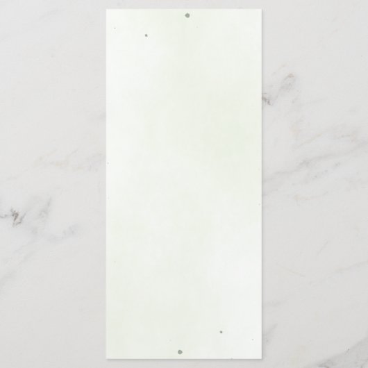 Modern Sage Greenery Botanical Wedding Menu (Achterkant)