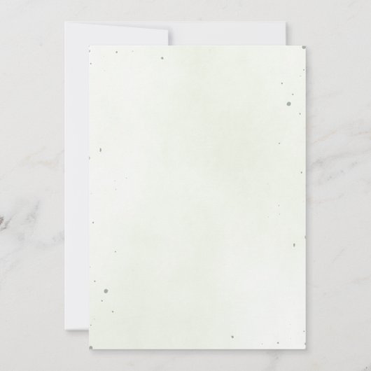 Modern Sage Greenery Wedding Invitation Card Save The Date (Achterkant)