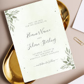 Modern Sage Greenery Wedding Save The Date