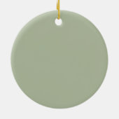 Modern Sage Groen Eerste Kerstmis Tante Oom Keramisch Ornament (Achterkant)
