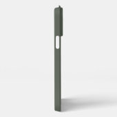 Modern Sage Groen Monogram Naam Script iPhone Hoesje (Rechterkant)