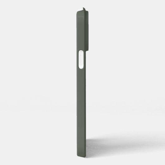 Modern Sage Groen Monogram Naam Script iPhone Hoesje (Rechterkant)