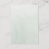 Modern Sage groen wit bloemenbruiloft Informatiekaartje (Achterkant)