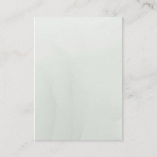 Modern Sage groen wit bloemenbruiloft Informatiekaartje (Achterkant)